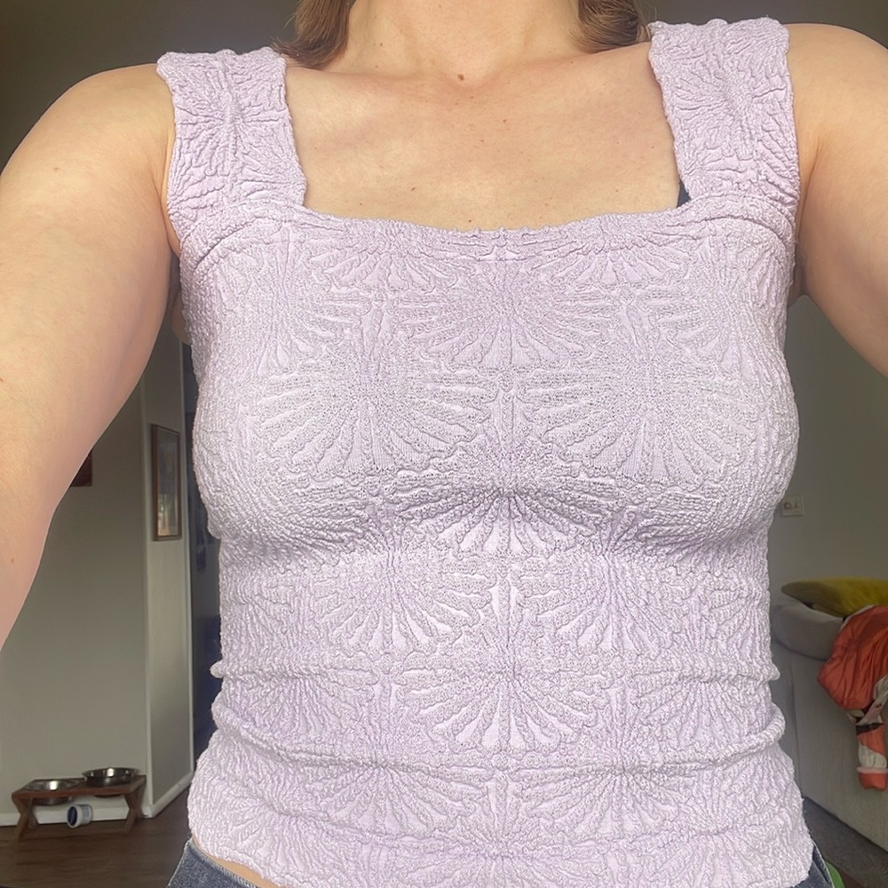 Free People Love Letter Cami in Lavender